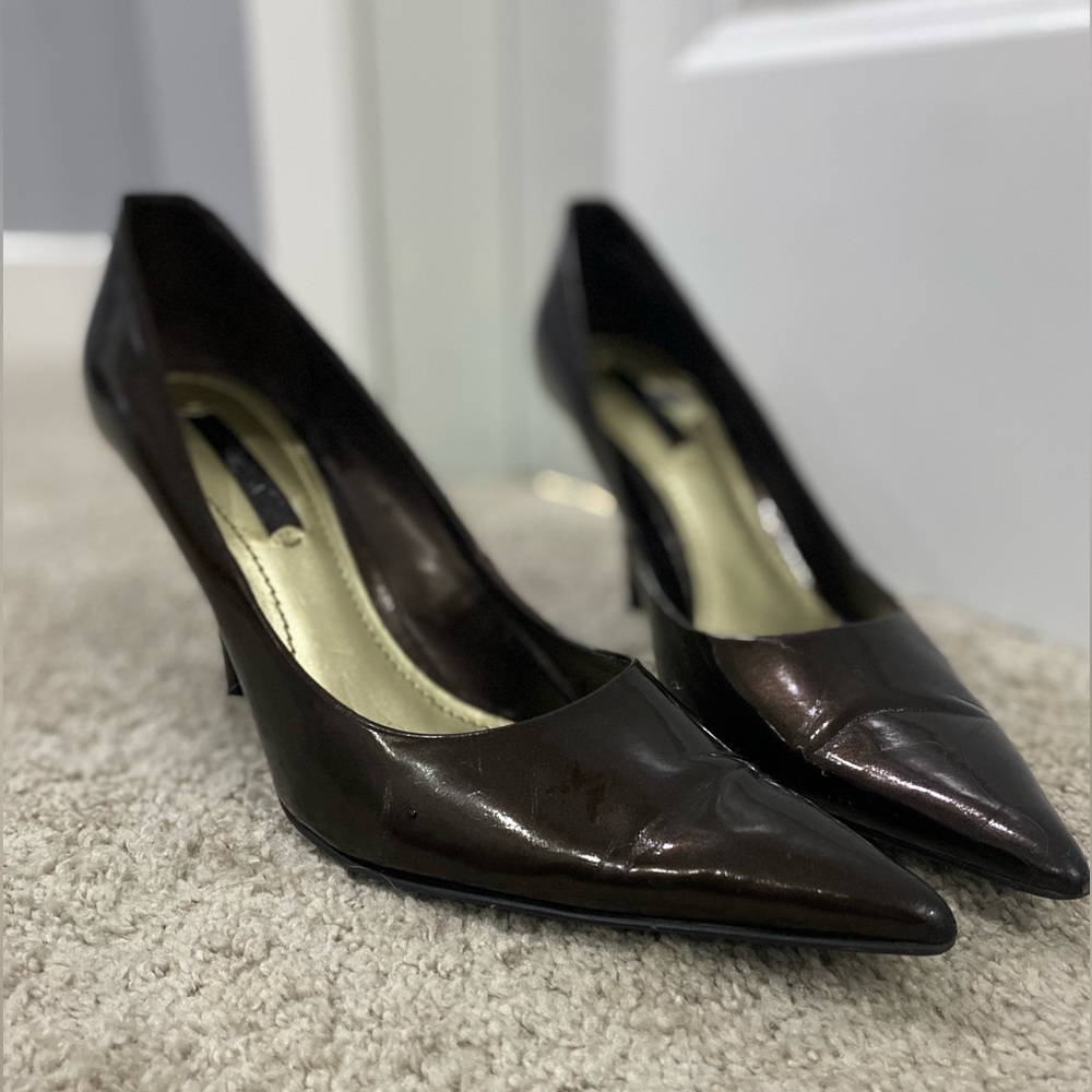 Brown Nine West pumps